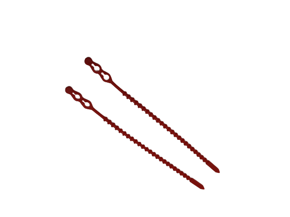 100 Stück 7,5 x 500 oder 650 mm Kabelbinder Blitzbinder rot
