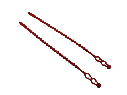 100 Stück 7,5 x 500 oder 650 mm Kabelbinder Blitzbinder rot