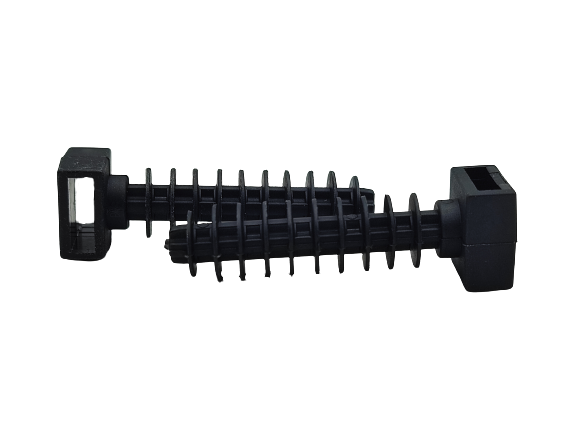 100 Stück 10,6 x 43mm Kabelbinder Montagedübel schwarz (Typ A)