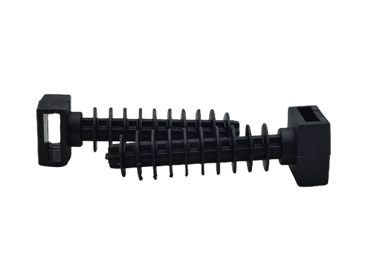 100 Stück 8,1 x 38,1mm Kabelbinder Montagedübel schwarz (Typ A)